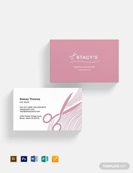 42+ Hair Stylist Business Card Templates - AI, PSD, Word