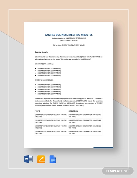 Examples Of Minutes Of Meeting Template from images.template.net