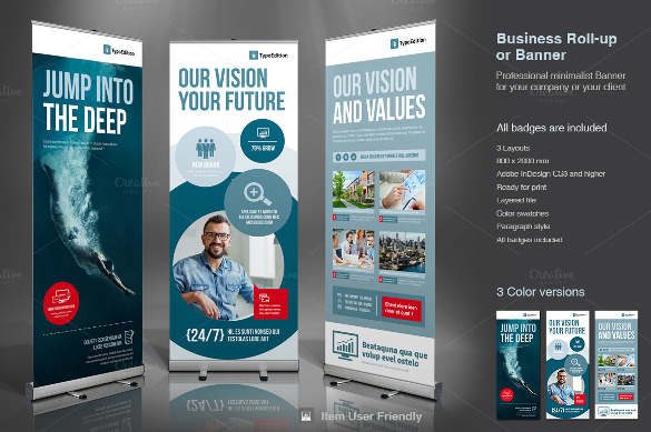 corporate rollup sample banner template