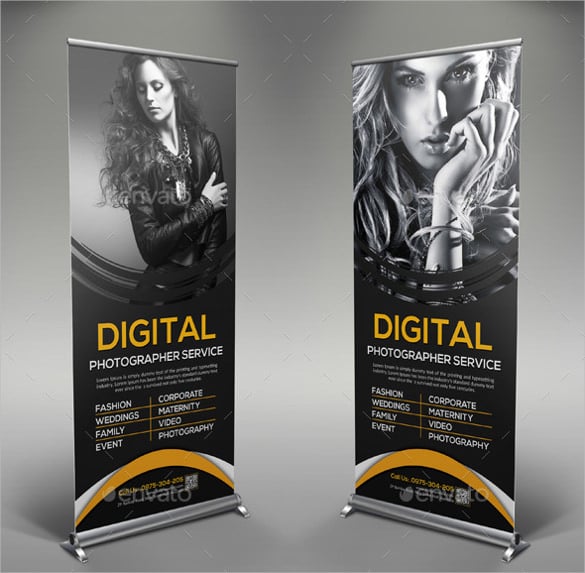 photography rollup sample banner template