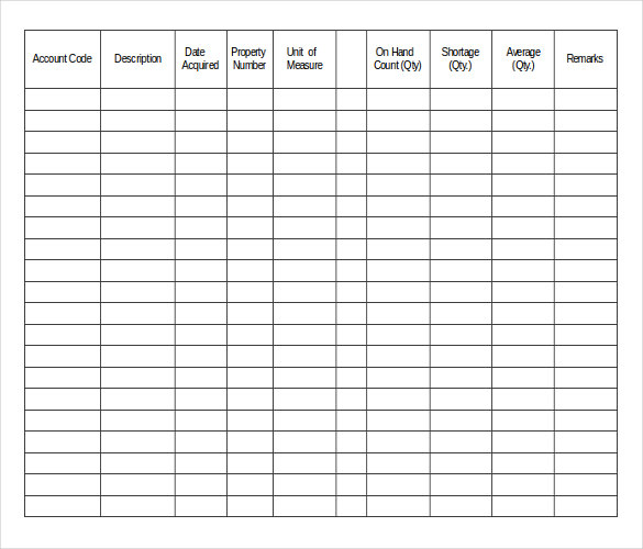 12+ Equipment Inventory Template – Free, Sample, Example, Format Download