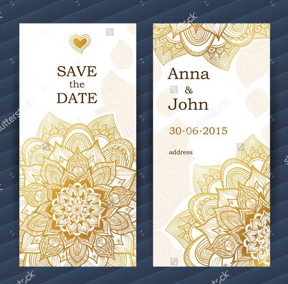 10 Wedding Bookmark Templates PSD Vector EPS