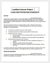 Landlord Partnership Agreement
