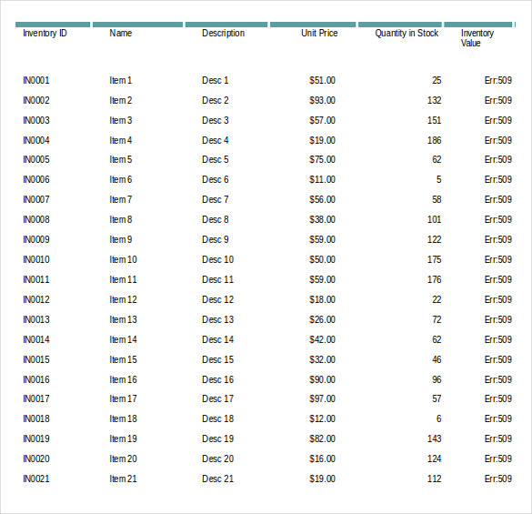 18+ Inventory Checklist Templates - Free PDF, Word Format Download ...