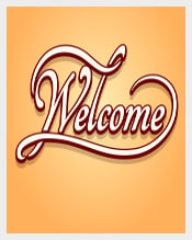 Stylish Welcome Sample Banner Template Download