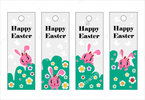 happy easter christian bookmark template