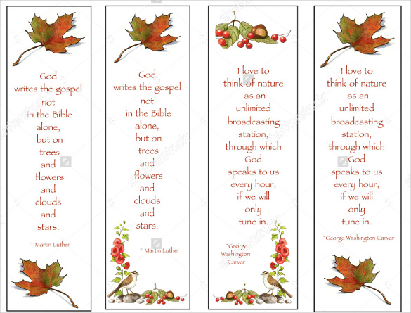 13 Christian Bookmark Templates Free Sample Example Format Download