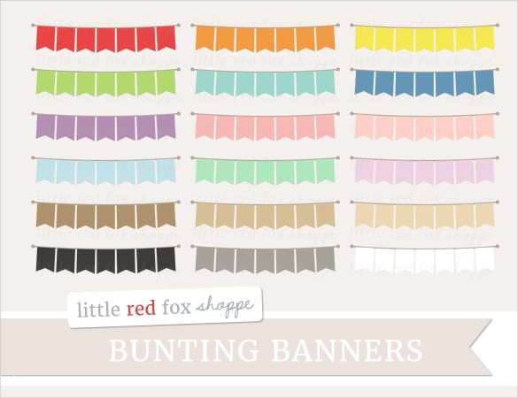 bunting-pennant-banner-template