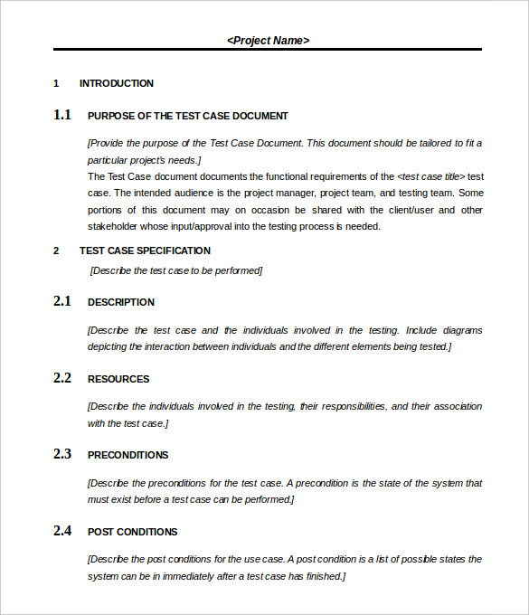 Test Script Allocation Template Ms Word Templates Forms