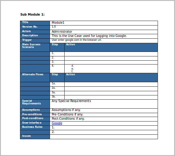free editable use test case template ms word download