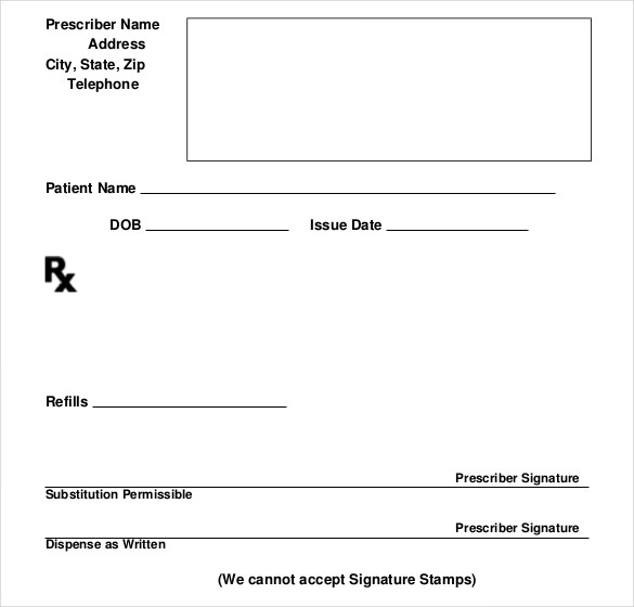 Fake Doctor Receipt Template