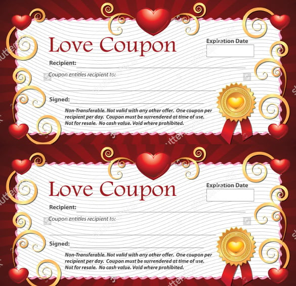 24 Love Coupon Templates PSD AI EPS PDF