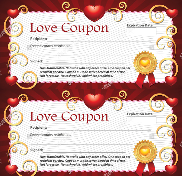 24+ Love Coupon Templates PSD, AI, EPS, PDF