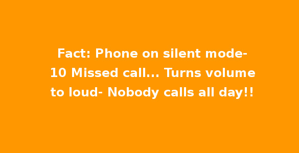 fact phone on silent whatsapp status