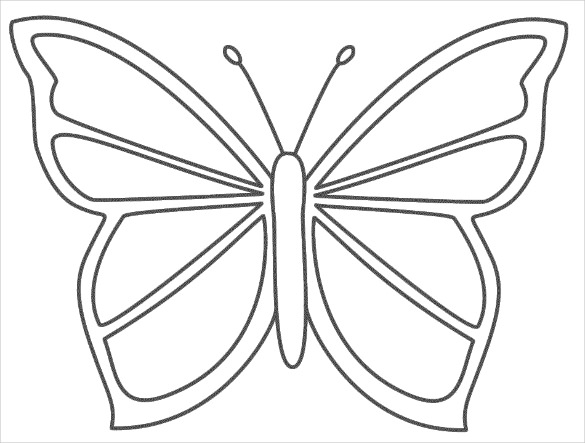 28 butterfly templates printable crafts colouring pages free premium templates