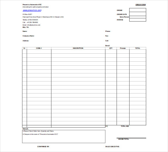 invoice excel template free