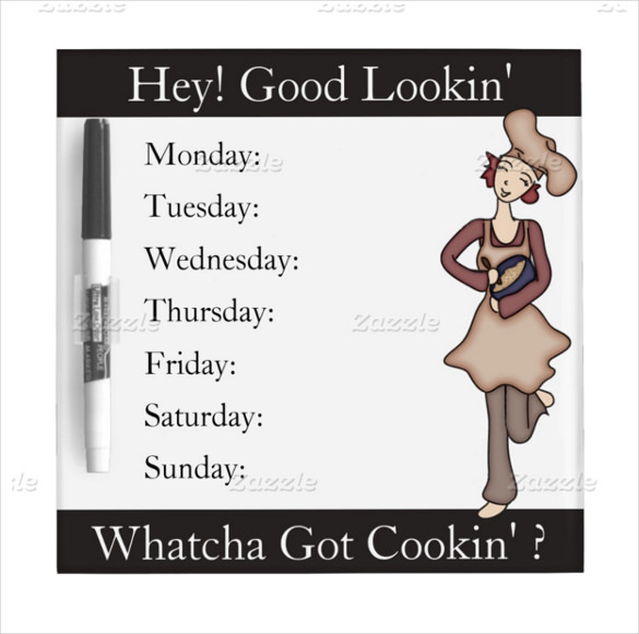 lovin from the oven cute weekly menu board download