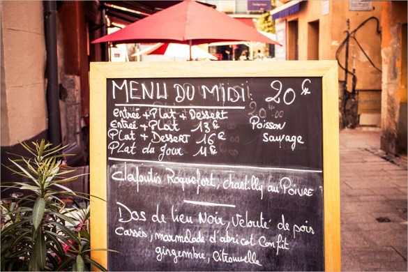 french menu template download