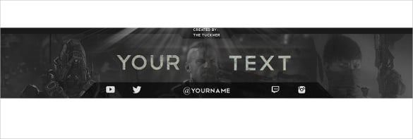 vintage simple youtube banner template