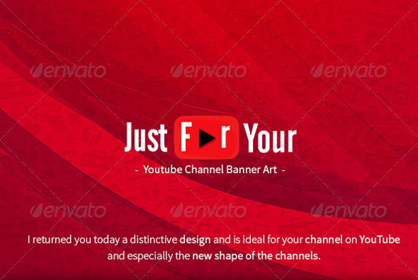 creative simple youtube banner template