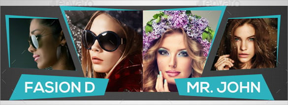 fashion youtube banner ad template