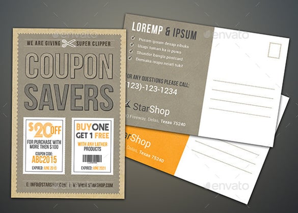 print ready coupon flyer template