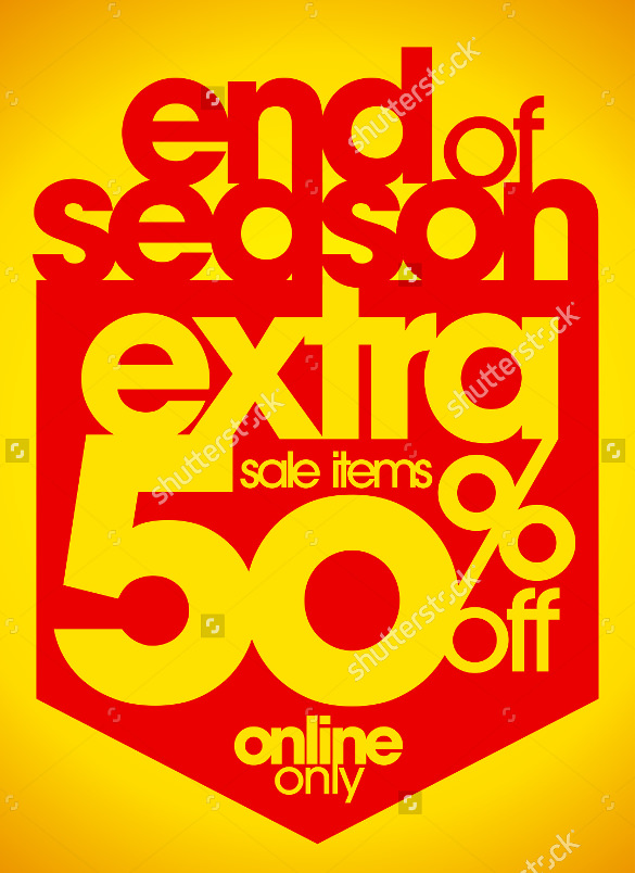 coupon flyer template for end of sale