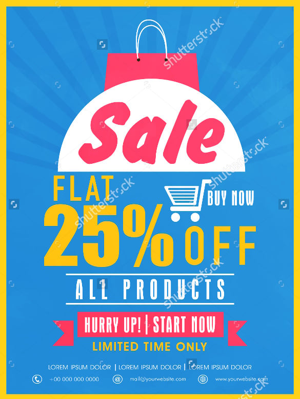 coupon flyer template for discount sale