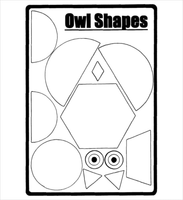 owl-shapes-free-pdf-format-template