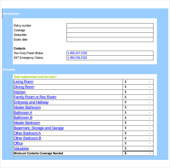 14+ Estate Inventory Templates Free Sample, Example, Format Download