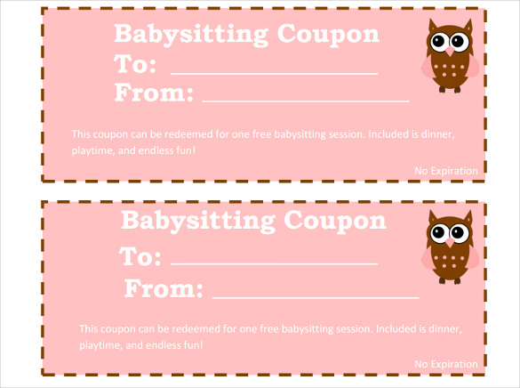 12+ Baby Sitting Coupon Templates - PSD, AI, InDesign, Word | Free ...