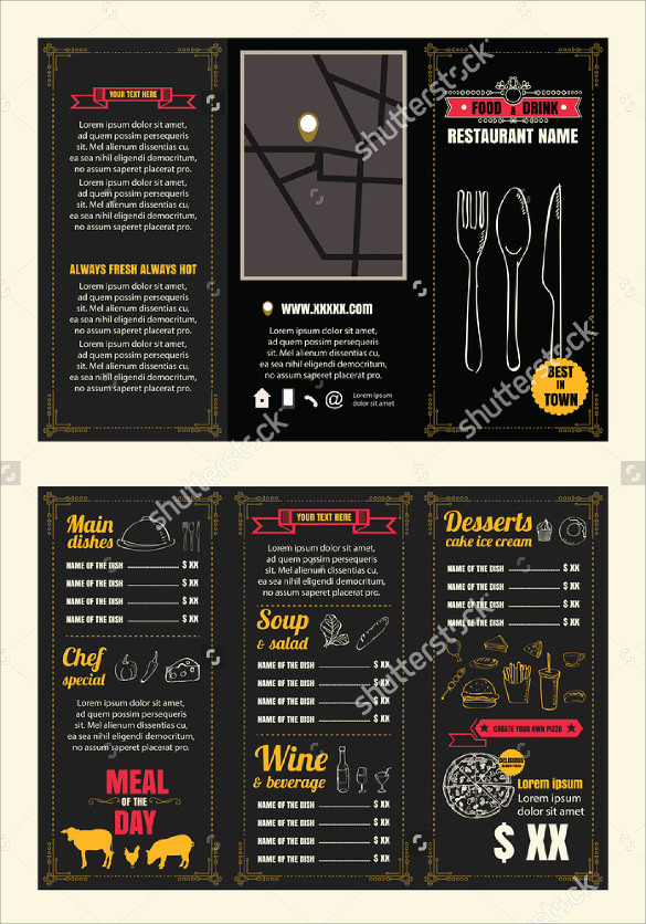 20+ Tri Fold Menu Templates Free Sample, Example Format Download!