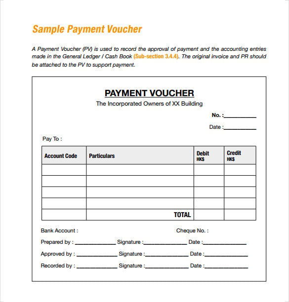 free sample payment coupon template download