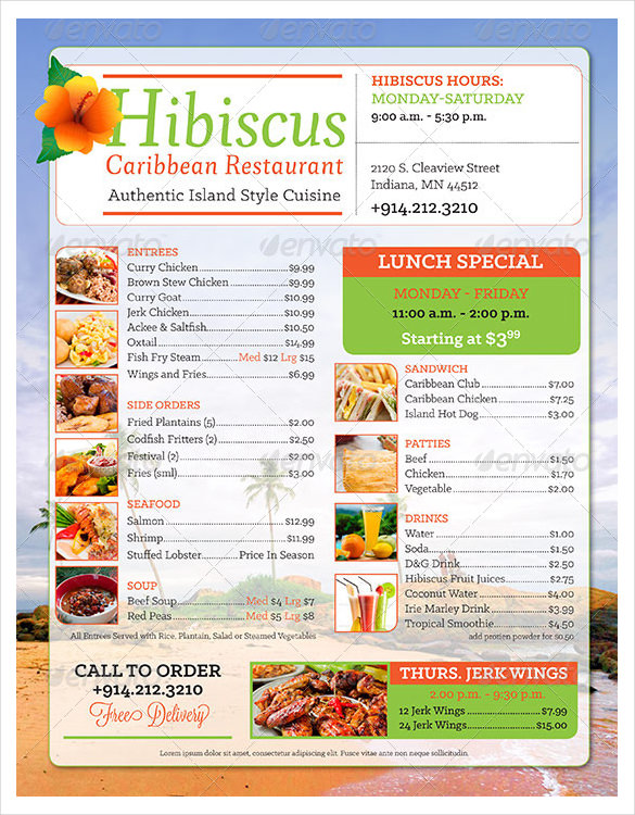 27+ Take Out Menu Templates Free Sample, Example Format Download!