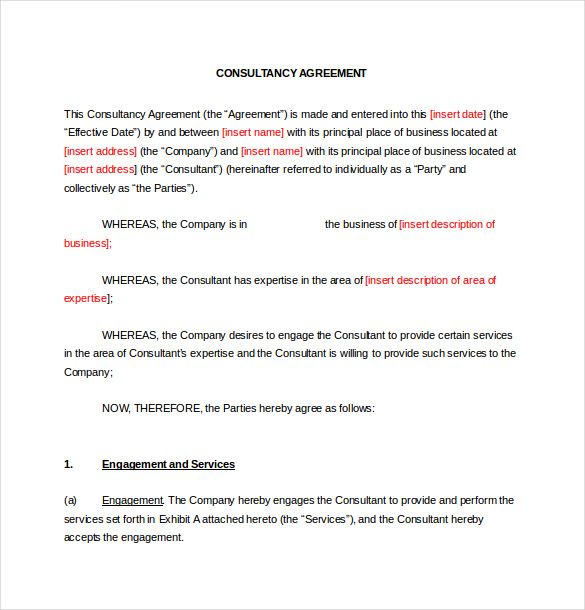 19+ Consulting Agreement Templates - Docs, Pages