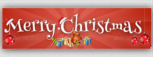 christmas simple youtube banner sample template