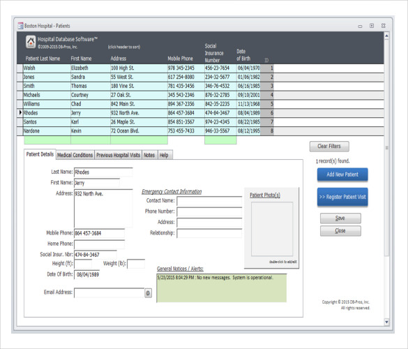 inventory database template