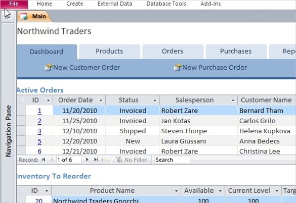 desktop product inventory database template for access1