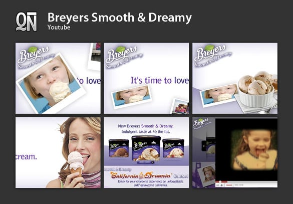 icecream youtube sample banner ad template
