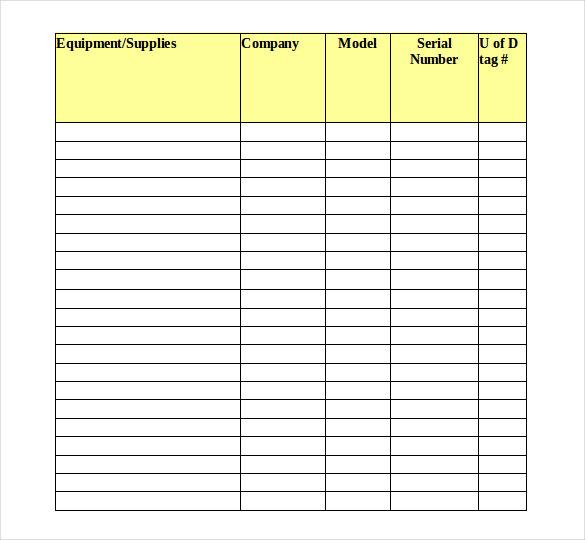 19+ Tool Inventory Templates – Free Sample, Example, Format Download