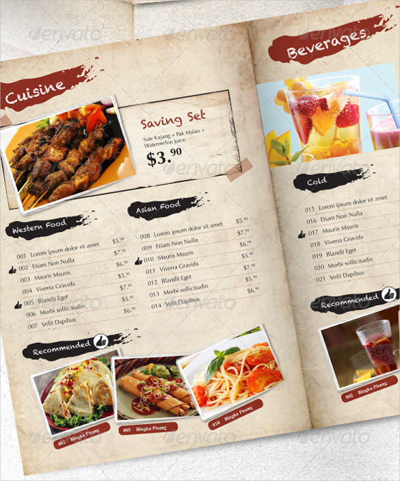 Price Menu - 28+ Free Templates in AI, Word, PSD, Pages