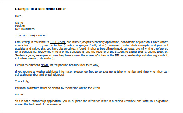 42+ Reference Letter Templates - PDF, DOC