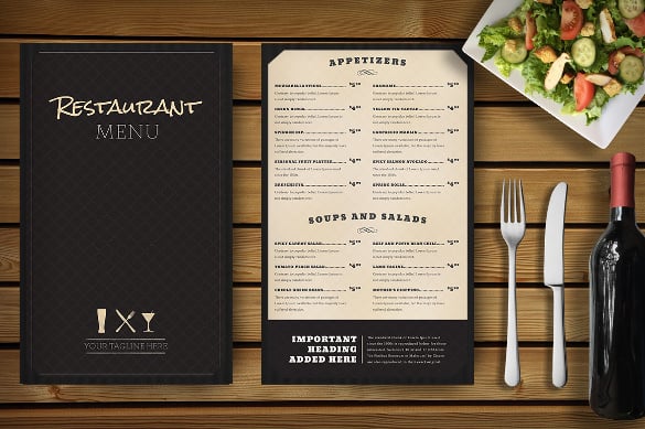 royal restaurant menu template