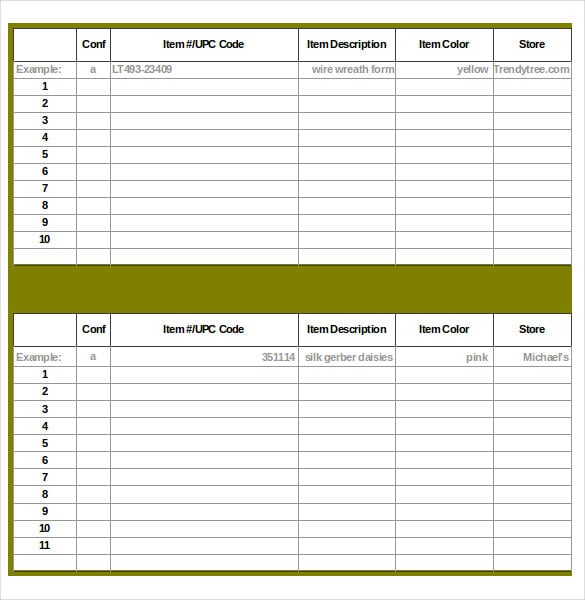 retail price calculator inventory template example download