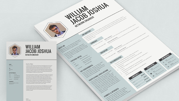 Download Network Engineer A4 Resume + Cover Letter Template | Free & Premium Templates