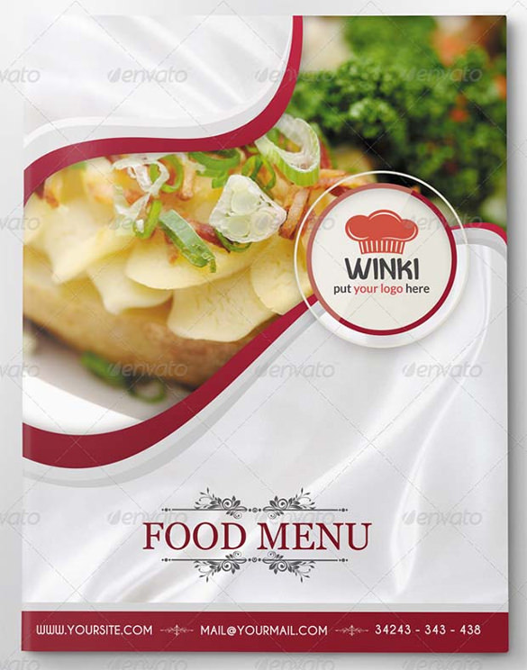 restaurant food menu template