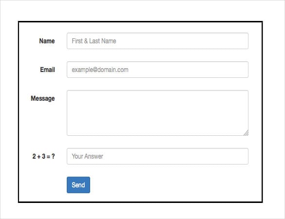 bootstrap contact form with php