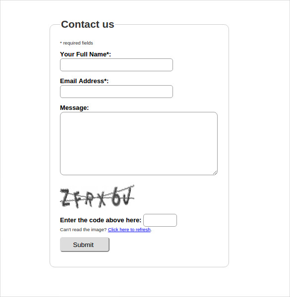 download free contact form with captcha for mac