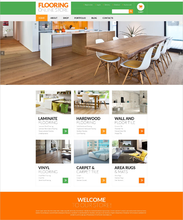 furniture flooring services woocommerce html5 theme