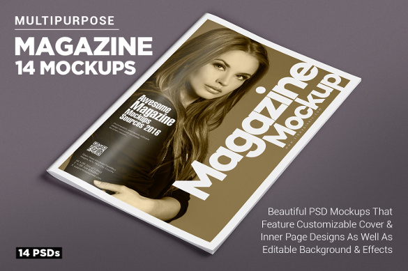 photoshop magazine cover template